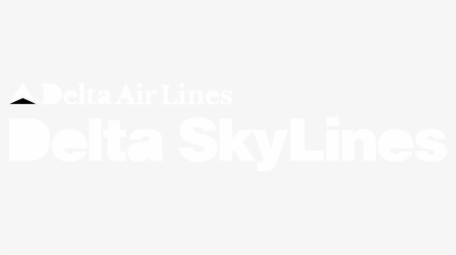 Delta Airlines 6 Logo Black And White - Delta Airlines Logo White, HD Png Download, Transparent PNG