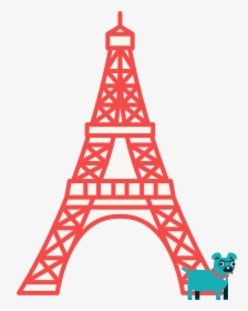 Paris Clipart Dog Paris - Torre Eiffel Para Dibujar, HD Png Download, Transparent PNG
