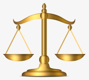 Transparent Scales Of Justice Png - Scales Of Justice Gold, Png Download, Transparent PNG