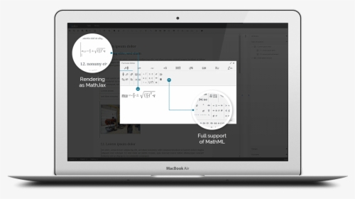 Macbook Air Png Mathml Screen, Transparent Png, Transparent PNG