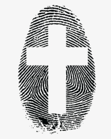 This Free Icons Png Design Of Cross Fingerprint , Png, Transparent Png, Transparent PNG