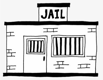 Transparent Prison Bars Clipart - Jail House Cartoon Jail Drawing, HD Png Download, Transparent PNG