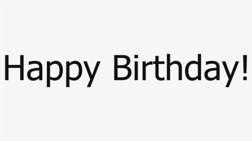 Happy Birthday Text Png, Transparent Png, Transparent PNG