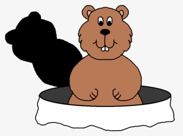Groundhog,cartoon,clip Art,brown Bear,groundhog Day,teddy - Transparent Background Groundhog Day Clip Art, HD Png Download, Transparent PNG