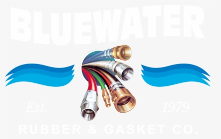 Bluewater Hose Logo White Text Trans - Bluewater Rubber Gasket, HD Png Download, Transparent PNG