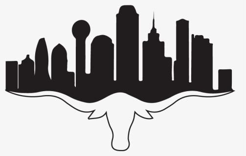 Dallas Tx Skyline Silhouette, HD Png Download, Transparent PNG