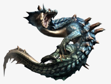 #monster #seamonster #sea #underwater #creature #scary - Monster Hunter 3 Lagiacrus, HD Png Download, Transparent PNG