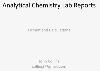 Analytical Chemistry Lab Report Main Image - Resenha Em Um Trabalho, HD Png Download, Transparent PNG