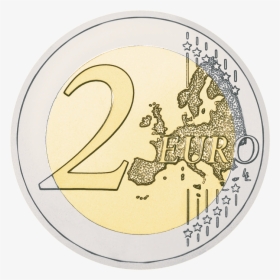 2 Euro Coin European Union Flag, HD Png Download, Transparent PNG