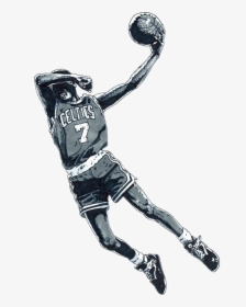 Transparent Basketball Player Dunking Clipart - Player, HD Png Download, Transparent PNG