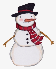 Hand Painted A Cute Little Snowman Png Transparent - Portable Network Graphics, Png Download, Transparent PNG
