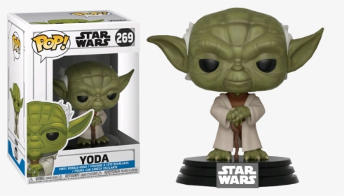 Clone Wars Vinyl Figure Star Wars Yoda Pop - Funko Pop Star Wars Yoda, HD Png Download, Transparent PNG