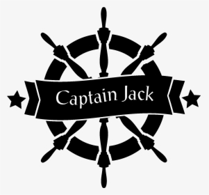 Captains Wheel With Custom Name Inside Banner Decal - Ship Steering Wheel Clipart, HD Png Download, Transparent PNG