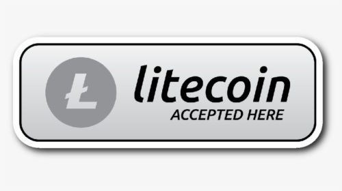 Litecoin Accepted Here Button Png Images - Litecoin Accepted Here, Transparent Png, Transparent PNG