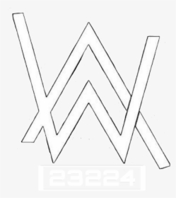 ##alanwalker #alanandviivi #alan #aw #alanwalkerforever - Alan Walker Logo Black, HD Png Download, Transparent PNG