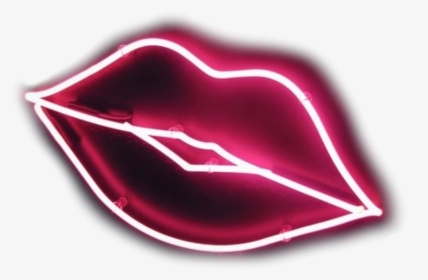 #neon #lips #kiss - Neon Lips Png, Transparent Png, Transparent PNG