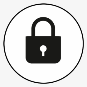 Lock Clipart Data Security - Security Logo Black And White, HD Png Download, Transparent PNG