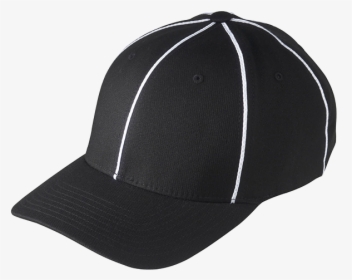 Black White Referee Hat - Baseball Cap, HD Png Download, Transparent PNG
