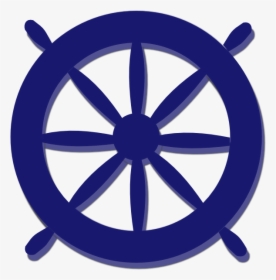 Ship Clip Art At - Blue Ship Wheel Vector, HD Png Download, Transparent PNG