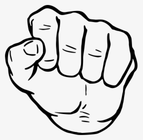 Fingers Clipart Fist - Hands In Handcuffs Drawing, HD Png Download, Transparent PNG