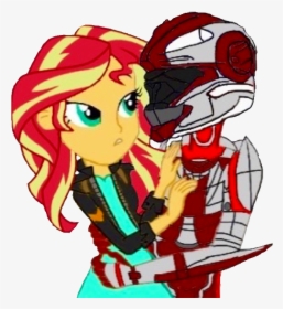 Halo Clipart Honest Girl - Sunset Shimmer With A Halo Spartan, HD Png Download, Transparent PNG