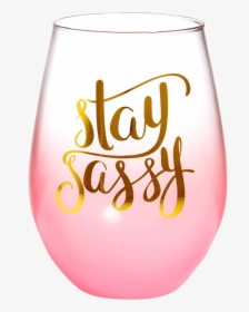 Slant Stay Sassy Stemless - Wine Glass, HD Png Download, Transparent PNG