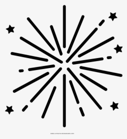 Fogos De Artifício Coloring Page - Red Circle Of Stars, HD Png Download ,  Transparent Png Image - PNGitem