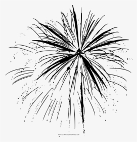 Fogos De Artifício Coloring Page - Fireworks Png Black And White, Transparent Png, Transparent PNG