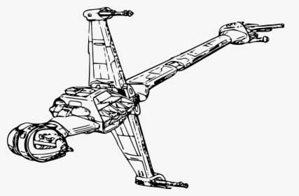 Line Art,recreation,string Instrument - Star Wars Ship Vector, HD Png Download, Transparent PNG