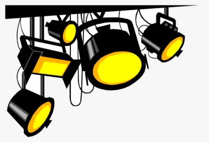 Stage Lights Free Cliparts Clip Art On Transparent - Spotlight Clipart, HD Png Download, Transparent PNG