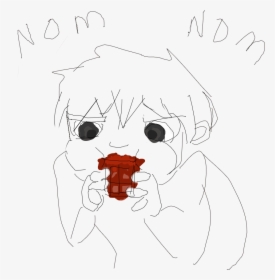 Forum Draw A Picture A Person Eating Chocolate - Draw A Person Eating, HD Png Download, Transparent PNG