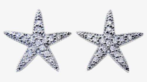 Diamond Starfish Earrings - Earrings, HD Png Download, Transparent PNG