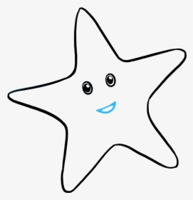 How To Draw Cute Starfish - Starfish, HD Png Download, Transparent PNG