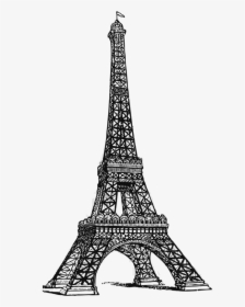Eiffel Tower Drawing Line Art - Paris Eiffel Tower Png, Transparent Png, Transparent PNG
