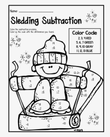Banner Free Winter Holiday Worksheets Myscres Snow - 1st Grade Math Coloring Worksheets Christmas, HD Png Download, Transparent PNG