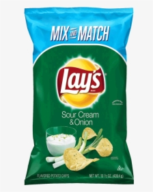 Lays Potato Chips Sour Cream And Onion, HD Png Download, Transparent PNG