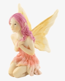 Kneeling Pink Fairy - Figurine, HD Png Download, Transparent PNG