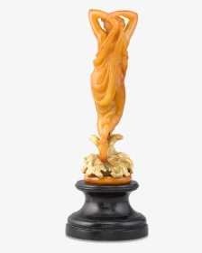 European Art Nouveau Amber Nymph Statuette - Statue, HD Png Download, Transparent PNG