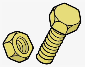 Yellow Nut And Bolt Clipart , Png Download - Nuts And Bolt Clipart Transparent Background, Png Download, Transparent PNG