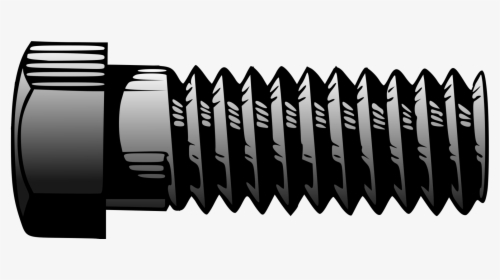 Monochrome - Drawing Bolt And Nut, HD Png Download, Transparent PNG