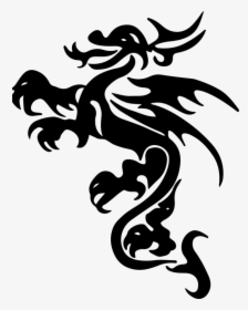 Visual Arts,art,silhouette - Dragon Silhouette Dragon With Wings Svg Free, HD Png Download, Transparent PNG