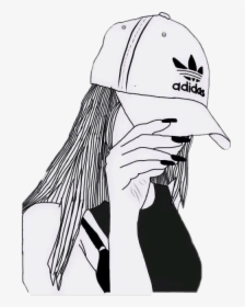 Drawing Of Adidas Hat, HD Png Download, Transparent PNG