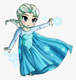 #snowqueen Drawings On Paigeeworld - Elsa Chibi Png, Transparent Png, Transparent PNG