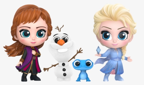 Elsa, Anna, Olaf & Salamander Cosbaby - Frozen 2 Salamander Toy, HD Png Download, Transparent PNG
