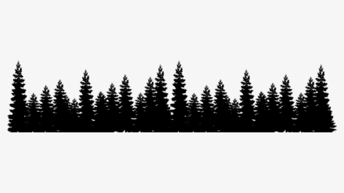 Pine Tree Forest Silhouette, HD Png Download, Transparent PNG