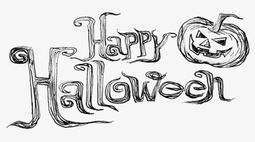 Happy, Happy Halloween - Drawing, HD Png Download, Transparent PNG