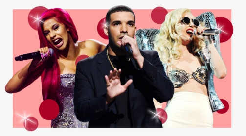 Carbi B Drake And Lady Gaga - Songs, HD Png Download, Transparent PNG