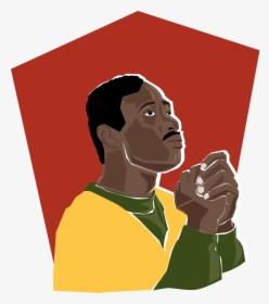 African American Man Praying Clipart, HD Png Download, Transparent PNG