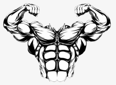 #muscle #muscles #muscleman #champion #abs #sixpack - Transparent Cartoon Muscle Man, HD Png Download, Transparent PNG
