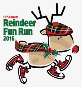 2016 Reindeer Fun Run - Reindeer Fun Run, HD Png Download, Transparent PNG